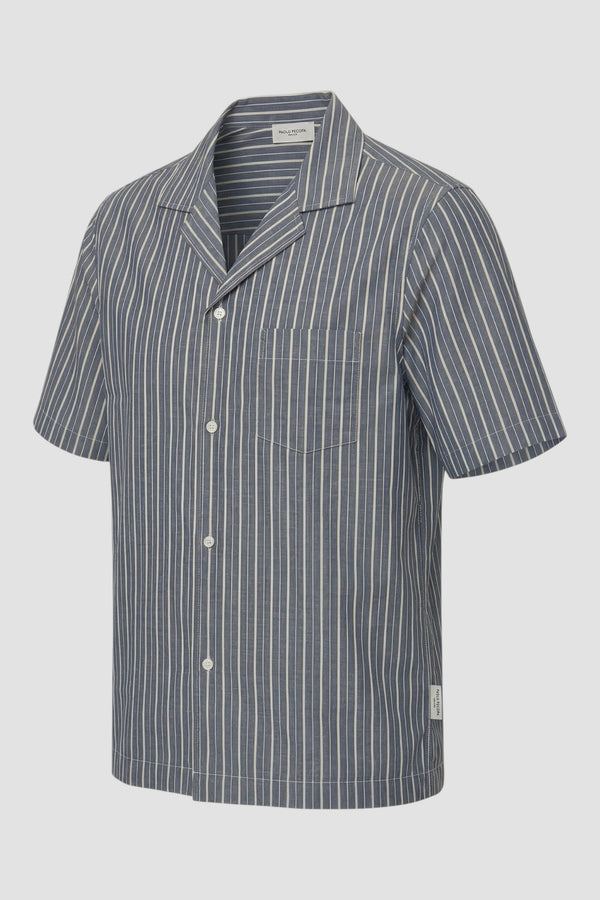 Striped Cotton Boxy Fit Shirt - 2