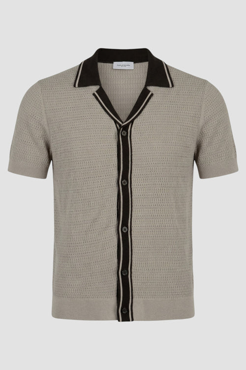 Jerseyhemd mit Diagonalstich