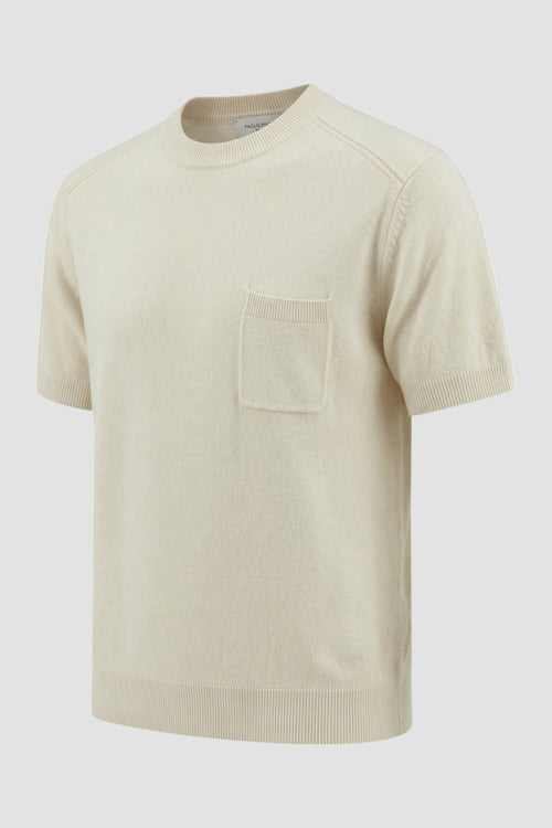 Crew neck bouclé silk sweater-2