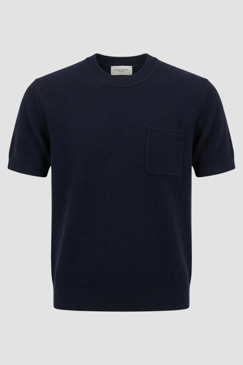 Crew neck bouclé silk sweater