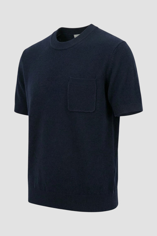 Crew neck bouclé silk sweater-2