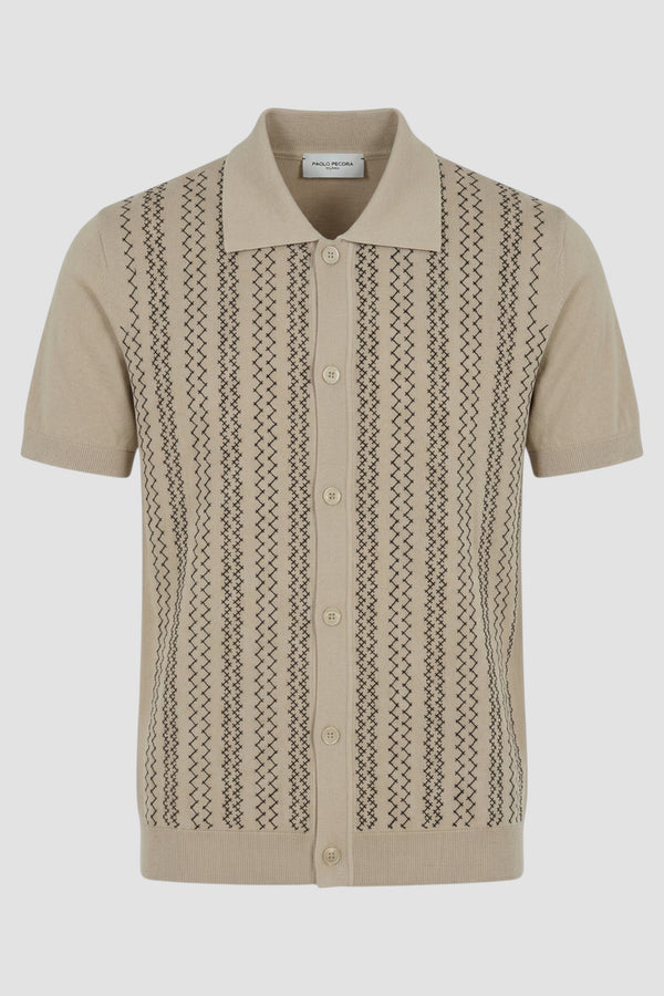 Cotton shirt with embroidery - 1
