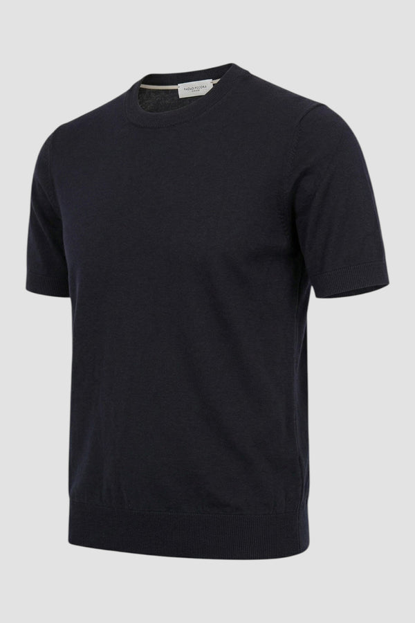 Maglia girocollo in seta e cotone - 2