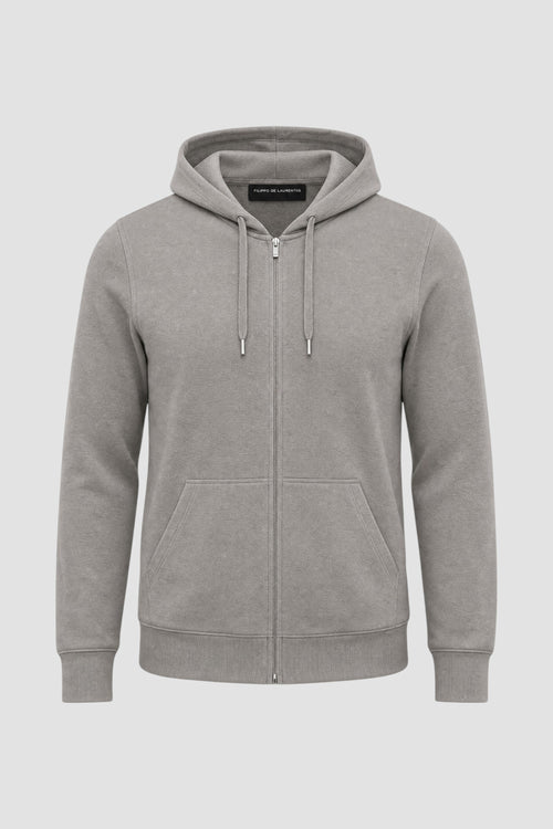 Kapuzenjacke mit durchgehendem Reißverschluss