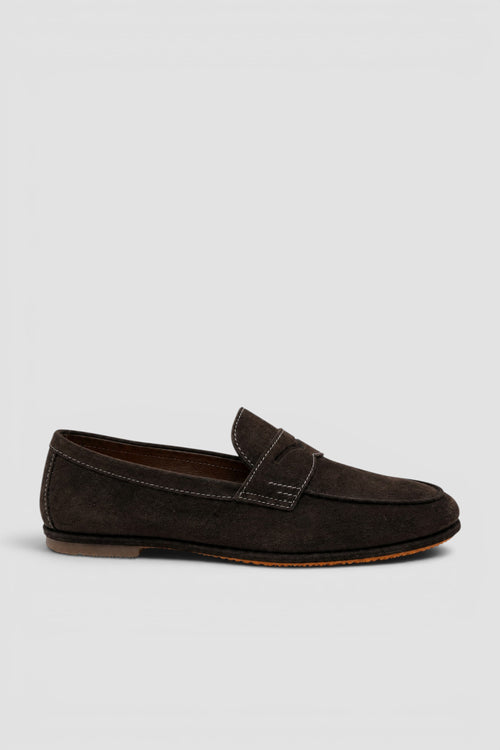 Mocassino penny Carlo Driver in suede