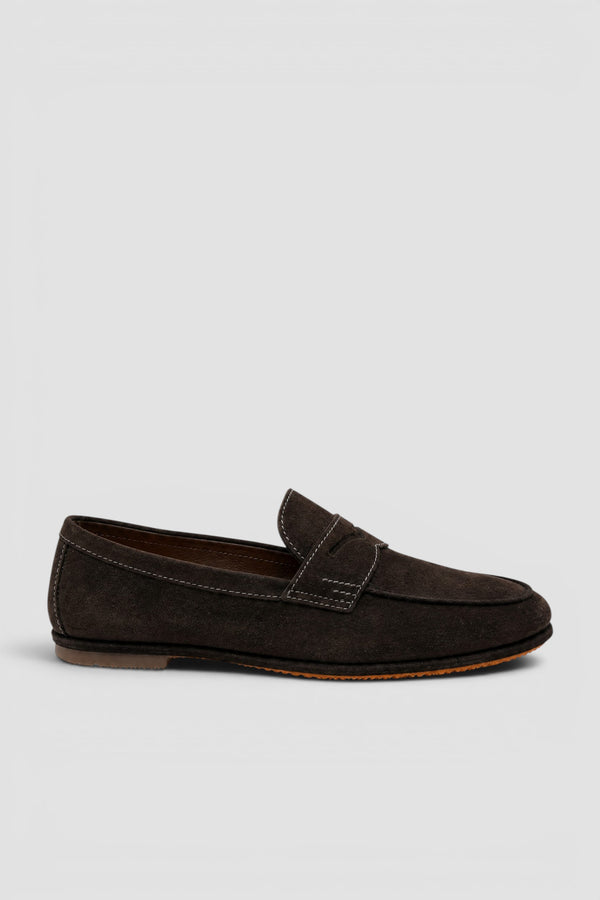 Mocassino penny Carlo Driver in suede - 1