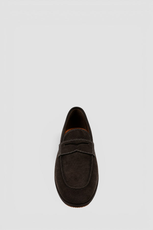 Mocassino penny Carlo Driver in suede - 4