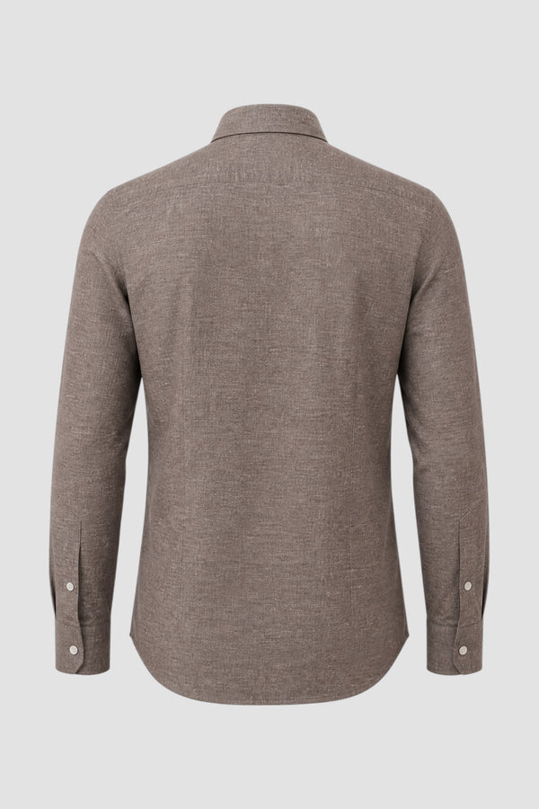 Camicia in cotone e lino - 3