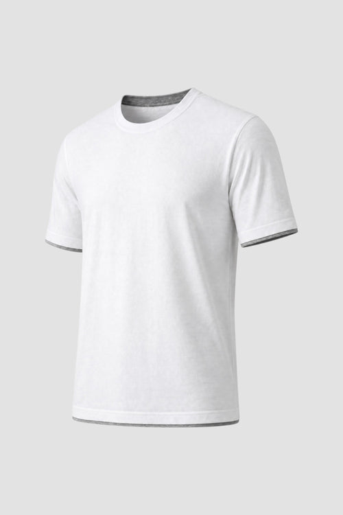 T-shirt con profili a contrasto-2