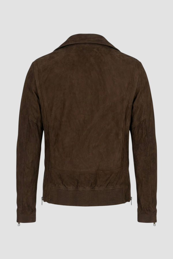 Chiodo in pelle effetto vintage - 3