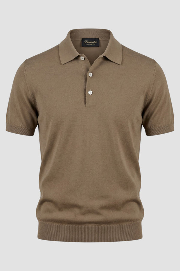 Knitted polo shirt - 1