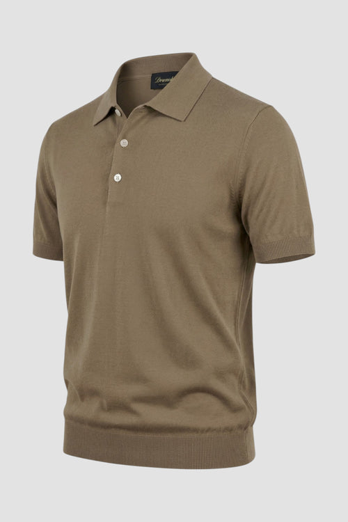 Knitted polo shirt-2