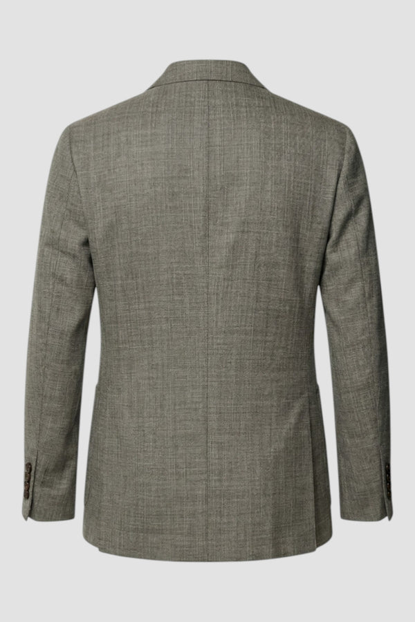 Jacke aus Melangestoff mit Doppelreiher-Knopfleiste - 3