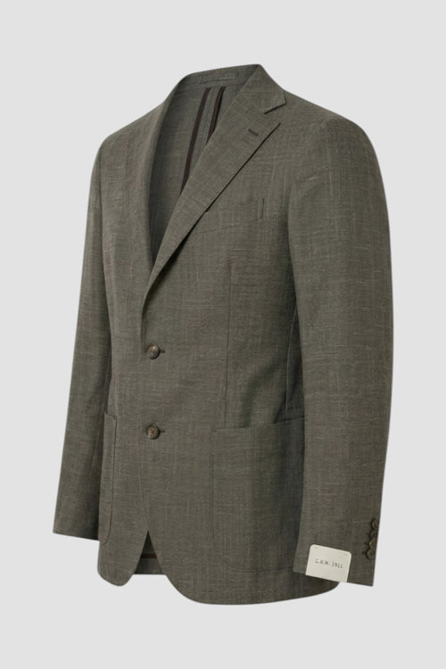 Mélange effect single-breasted jacket-2