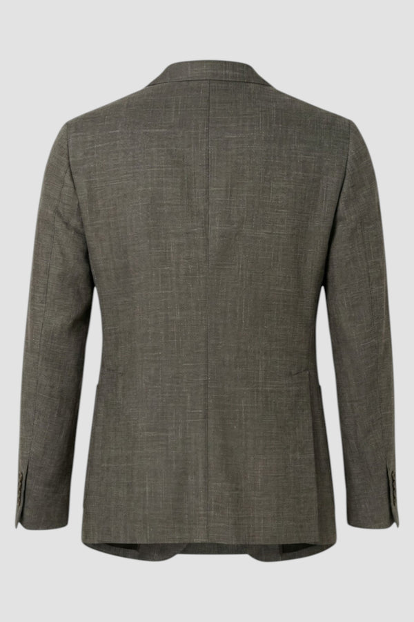 Einreihige Jacke in Melange-Optik - 3