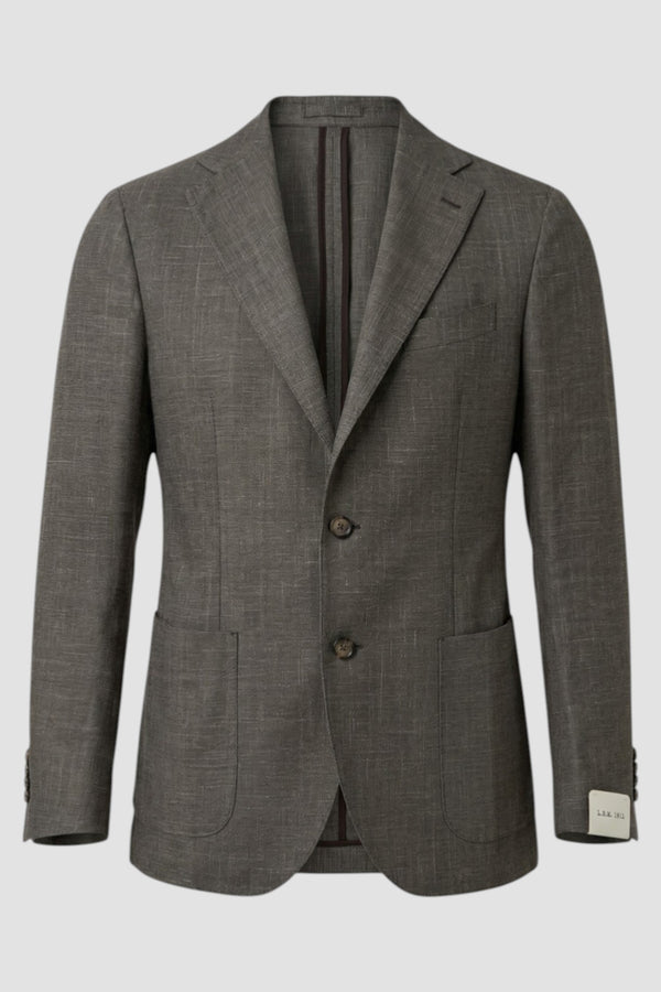 Einreihige Jacke in Melange-Optik - 1