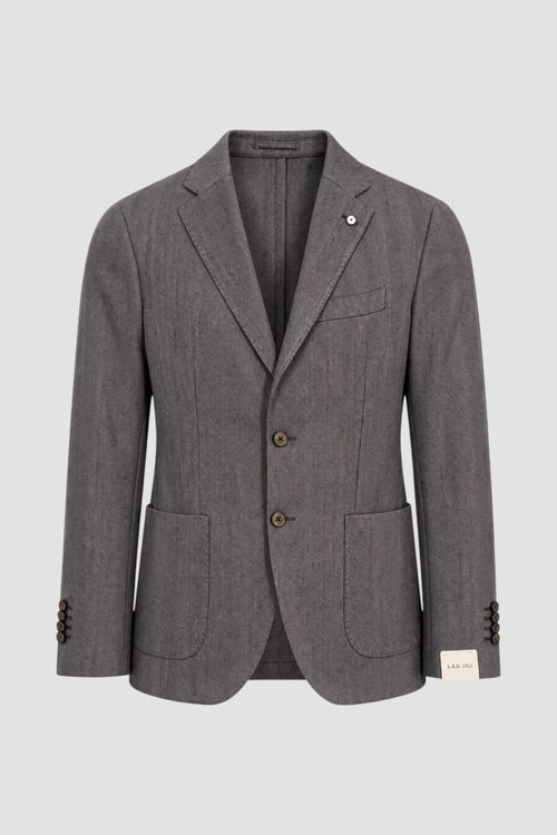 Einreihige Jacke mit Diagonaleffekt