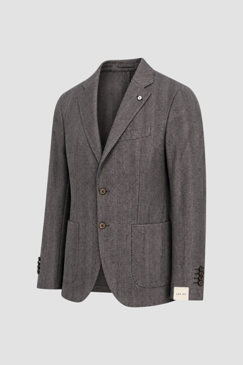 Einreihige Jacke mit Diagonaleffekt-2
