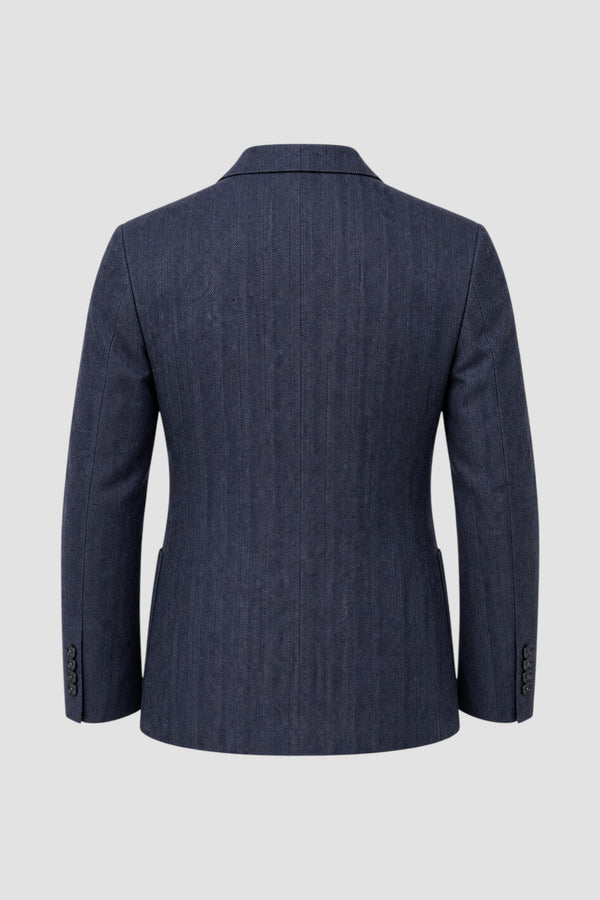Diagonale, zweireihige Jacke - 3