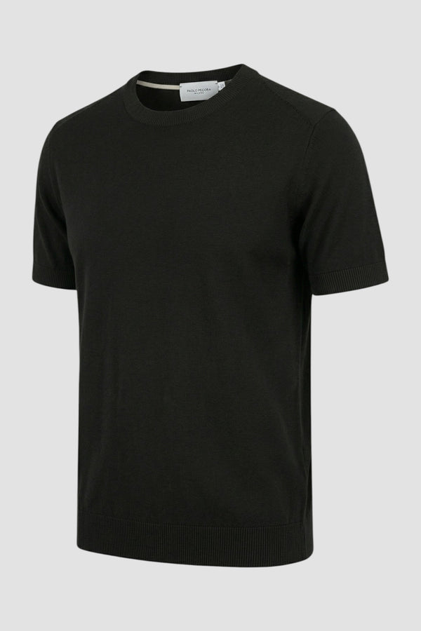 Crew-neck silk and cotton jumper - 2