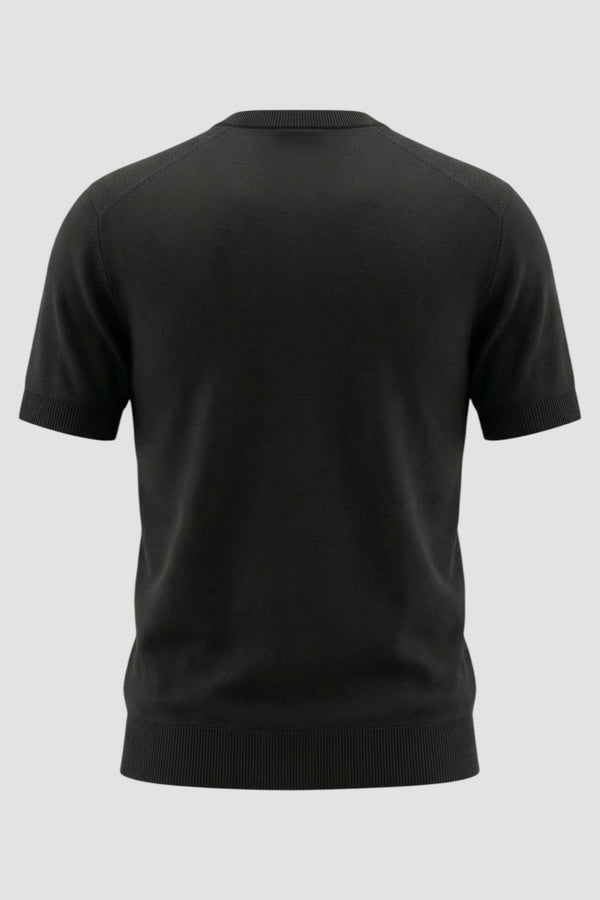 Crew-neck silk and cotton jumper - 3