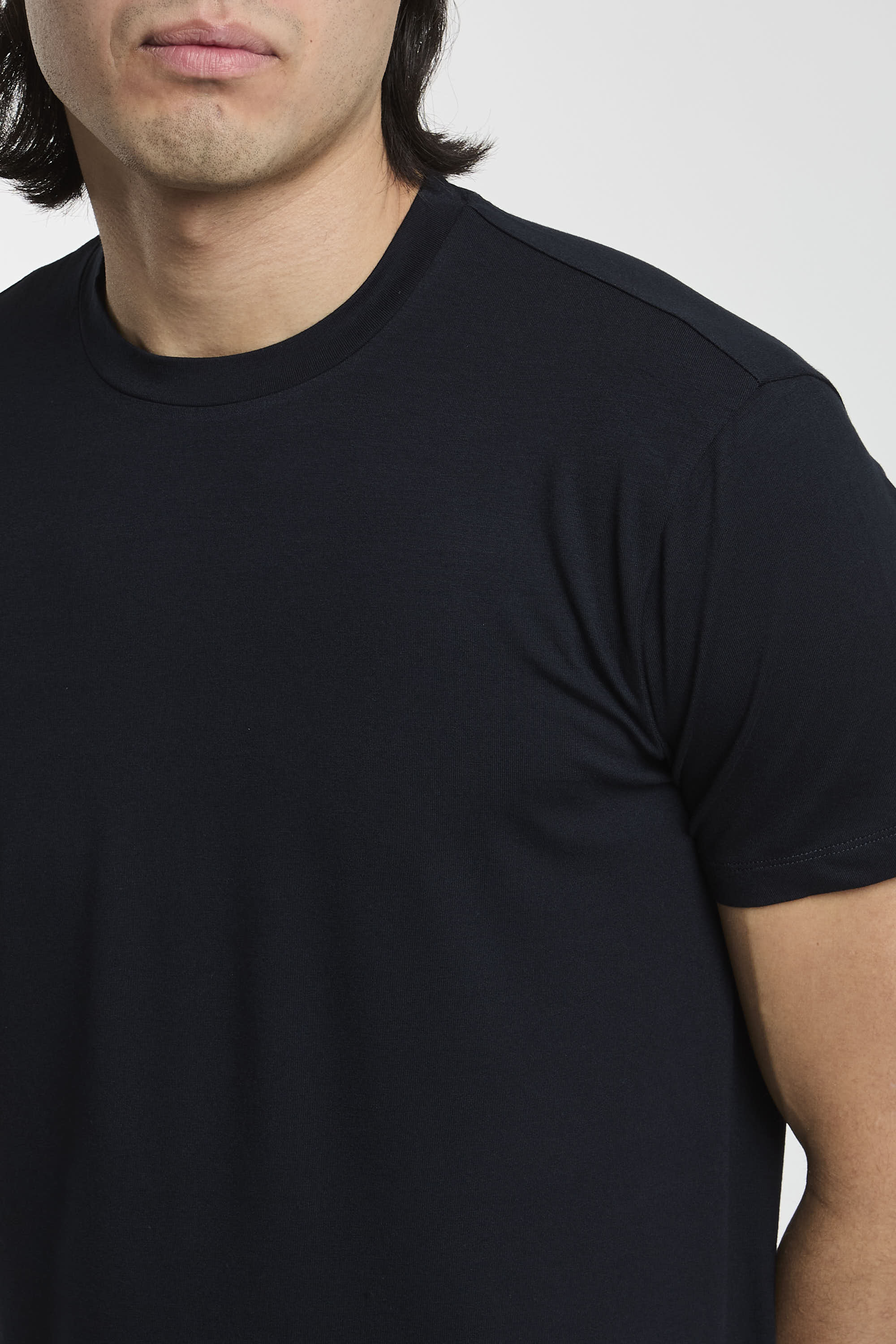 Emporio Armani T-Shirt Viskose/Elastan Blau-5