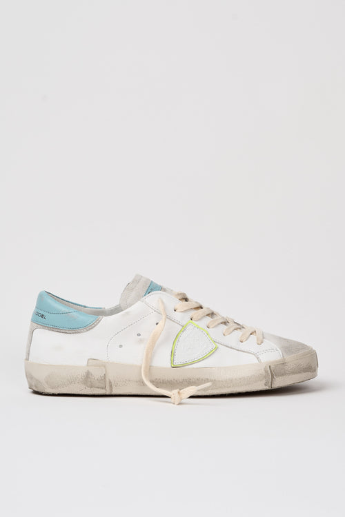 Philippe Model Sneakers Prsx Leather/Suede White/Sky Blue