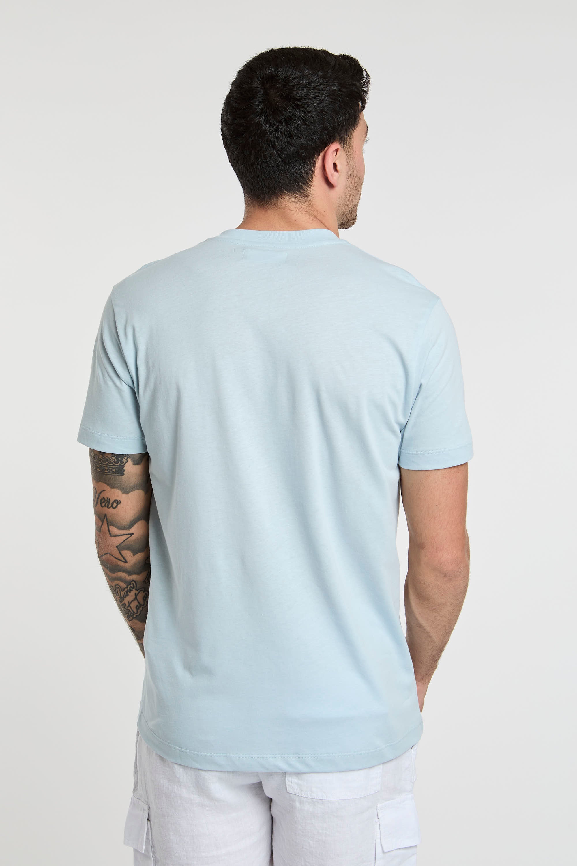 Vilebrequin T-Shirt Druck Baumwolle Blau-5