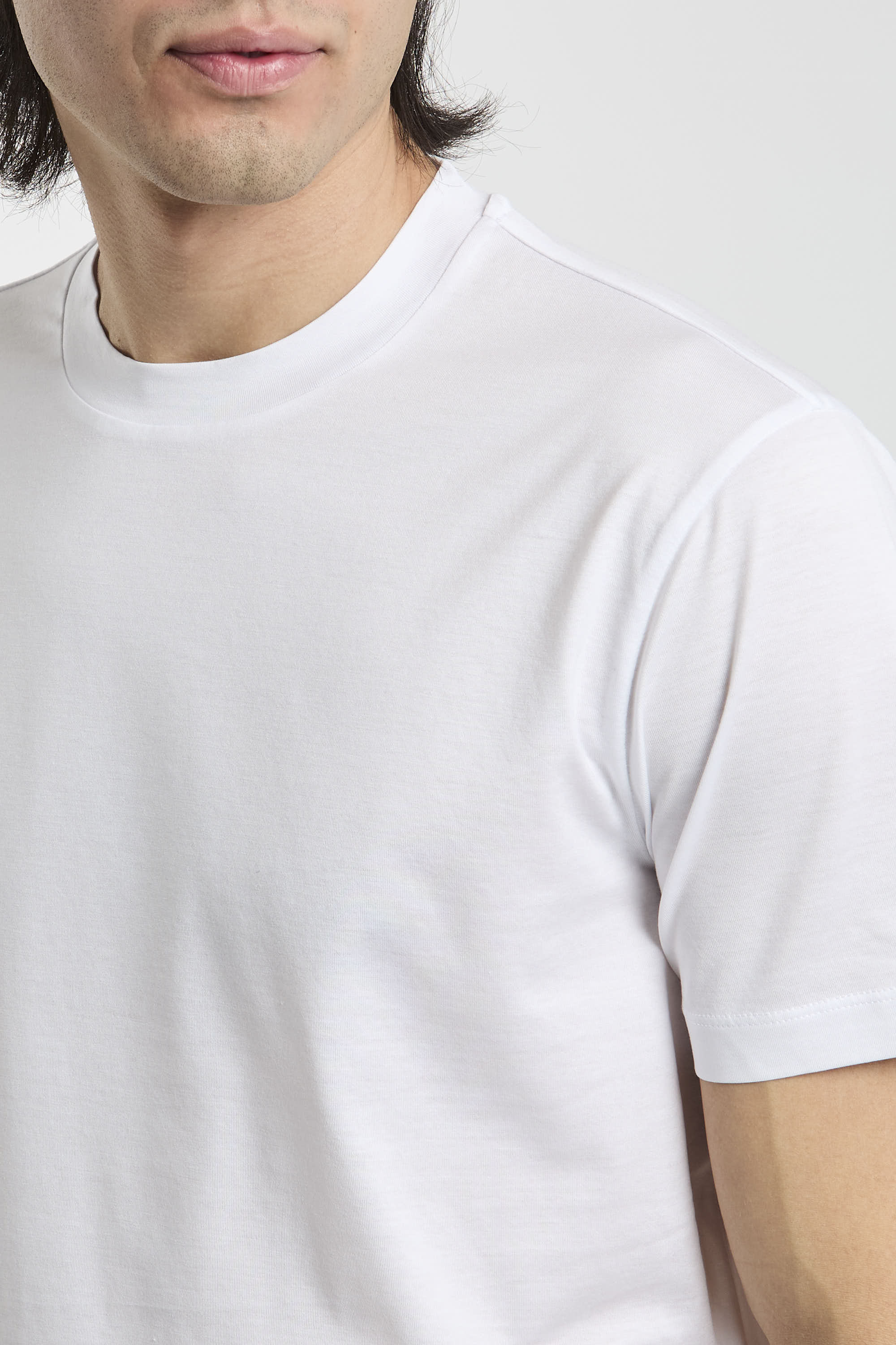 Emporio Armani T-Shirt Lyocell/Baumwollmischung Weiß-5