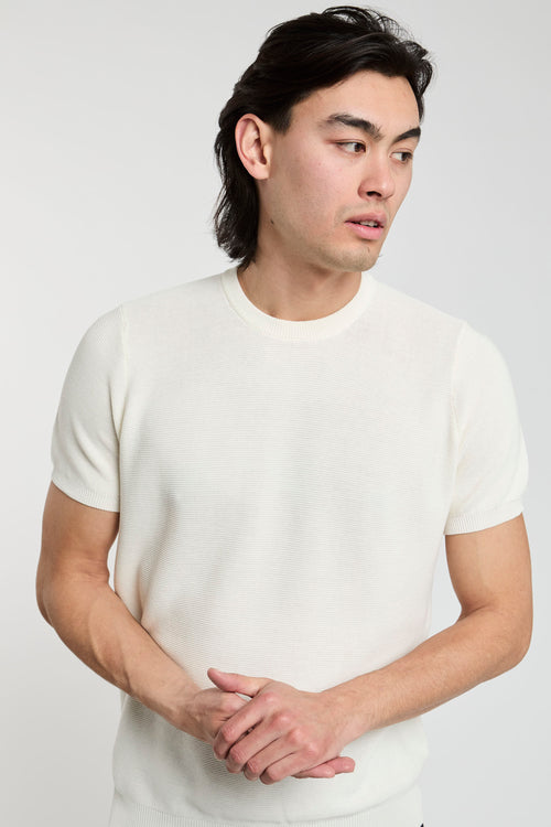 Drumohr T-Shirt Baumwolle Weiß-2