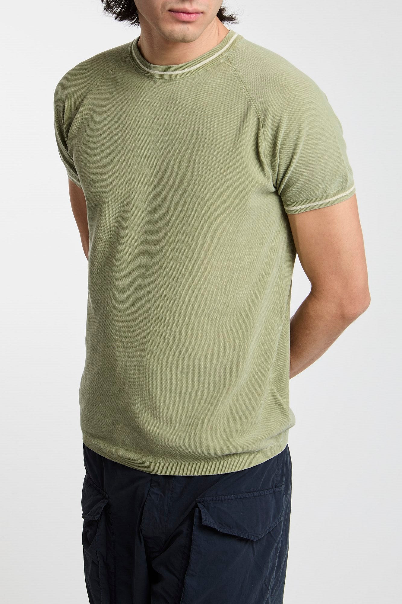 Aspesi Cotton T-shirt Green Cotton Knit-6