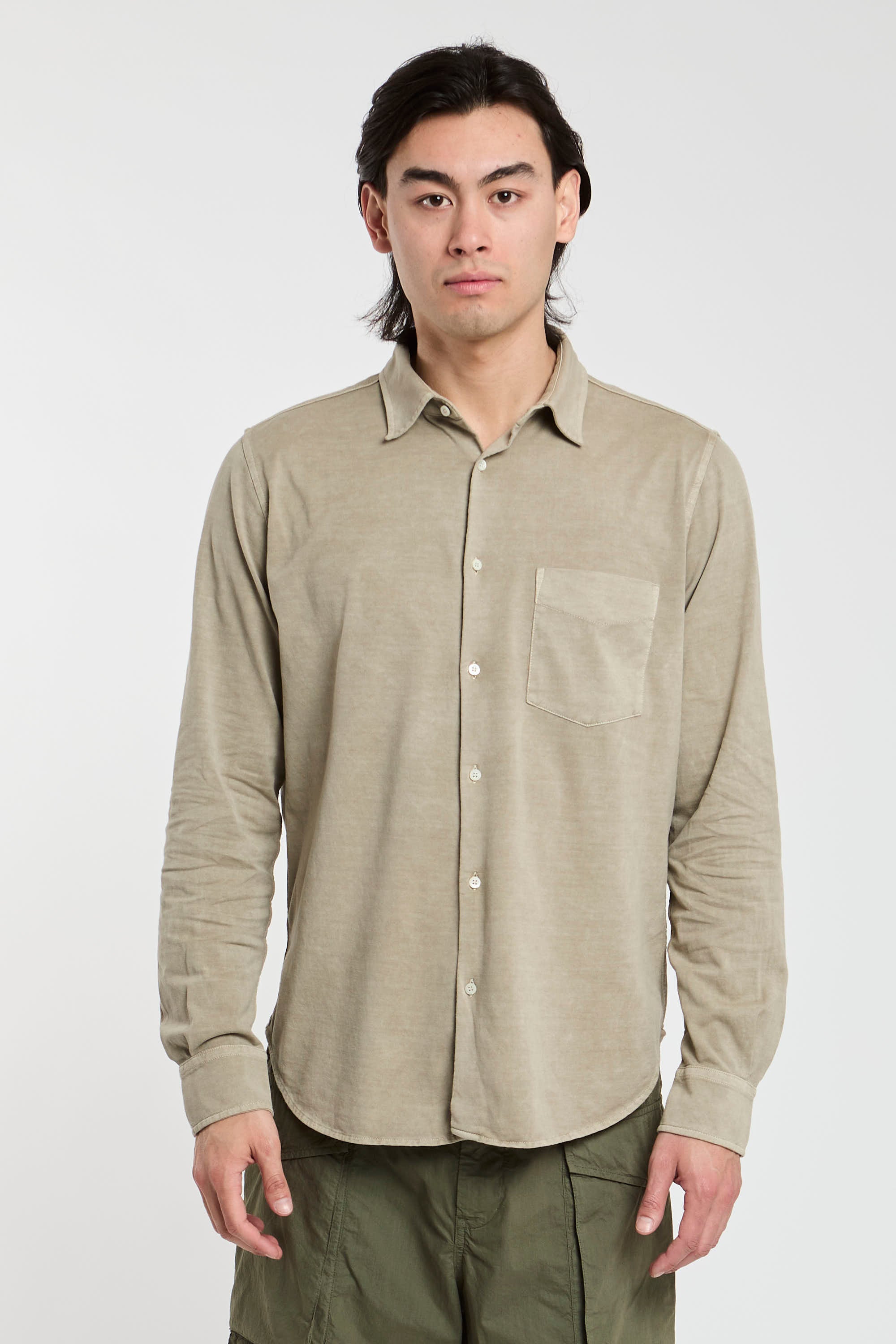 Aspesi Sand Cotton Shirt-1
