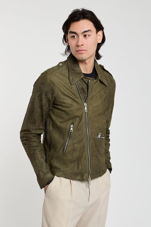 Giorgio Brato Green Leather Jacket-2