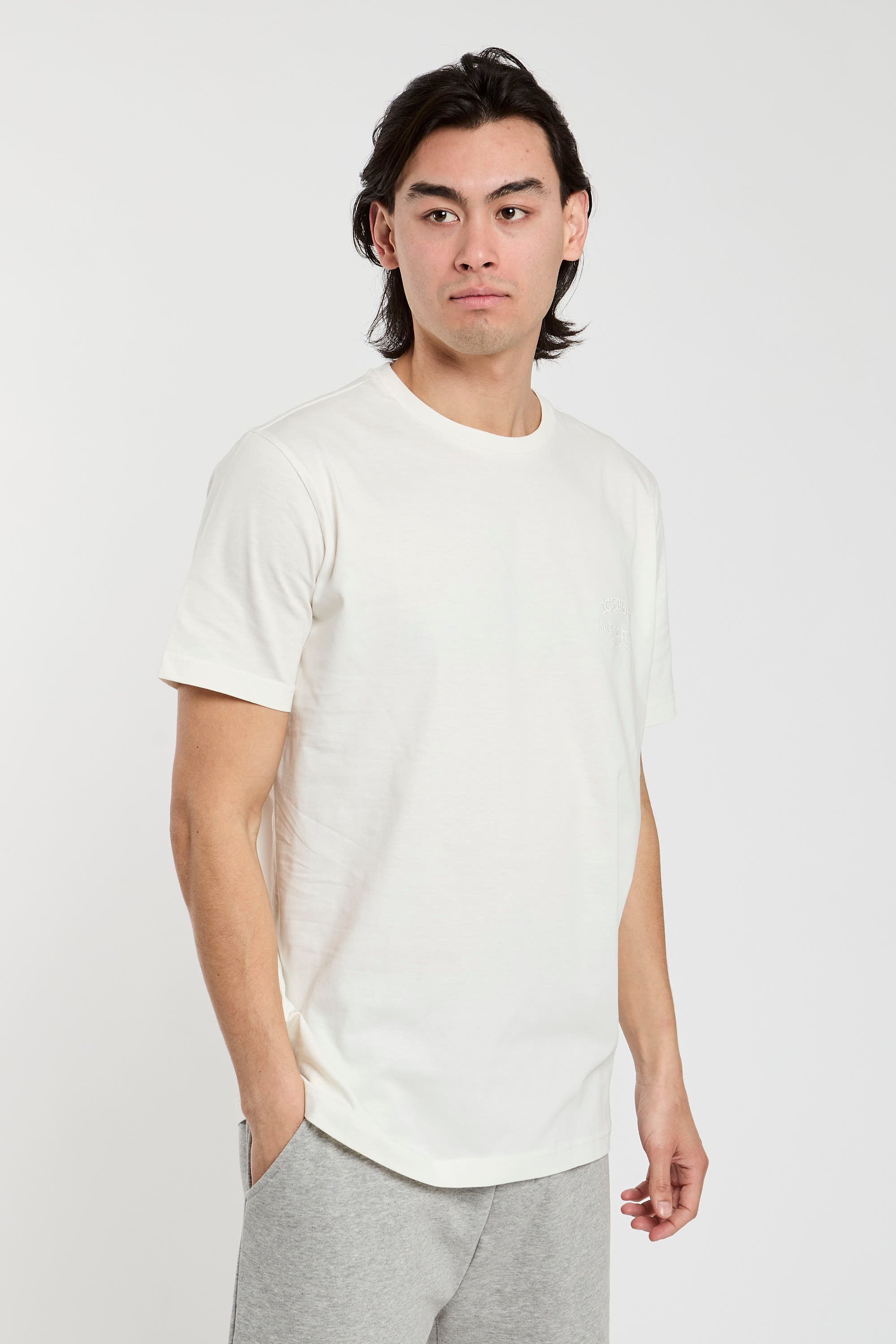 Iceberg T-Shirt Cotton Cream-3