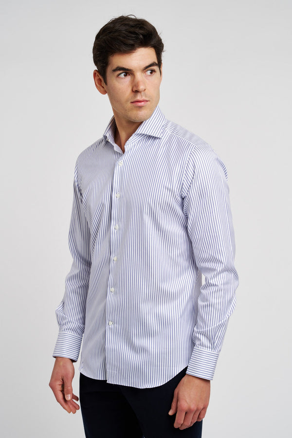 Alessandro Gherardi Striped Cotton Shirt Blue/White - 3