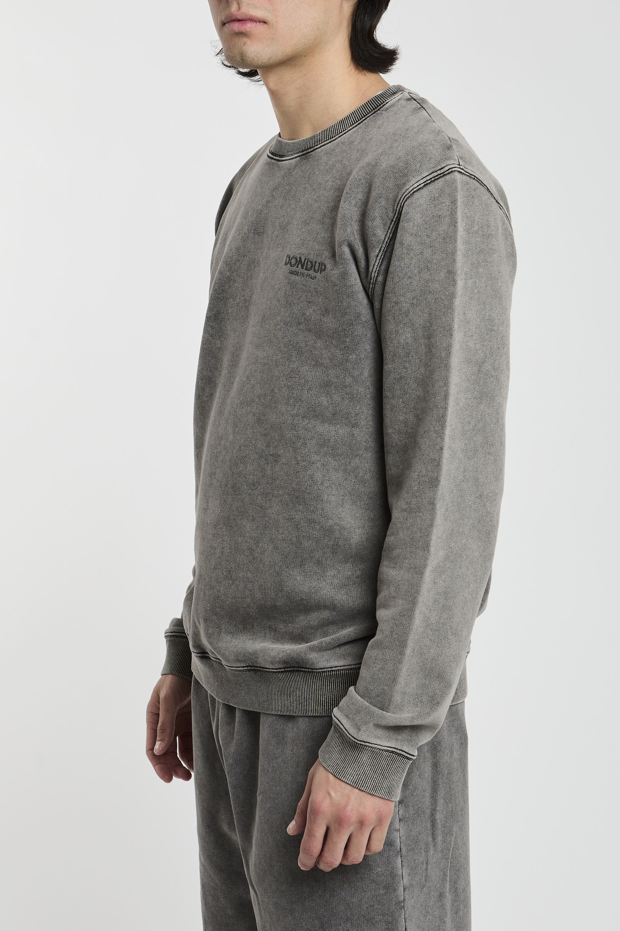 Dondup Cotton Sweatshirt in Grey-4