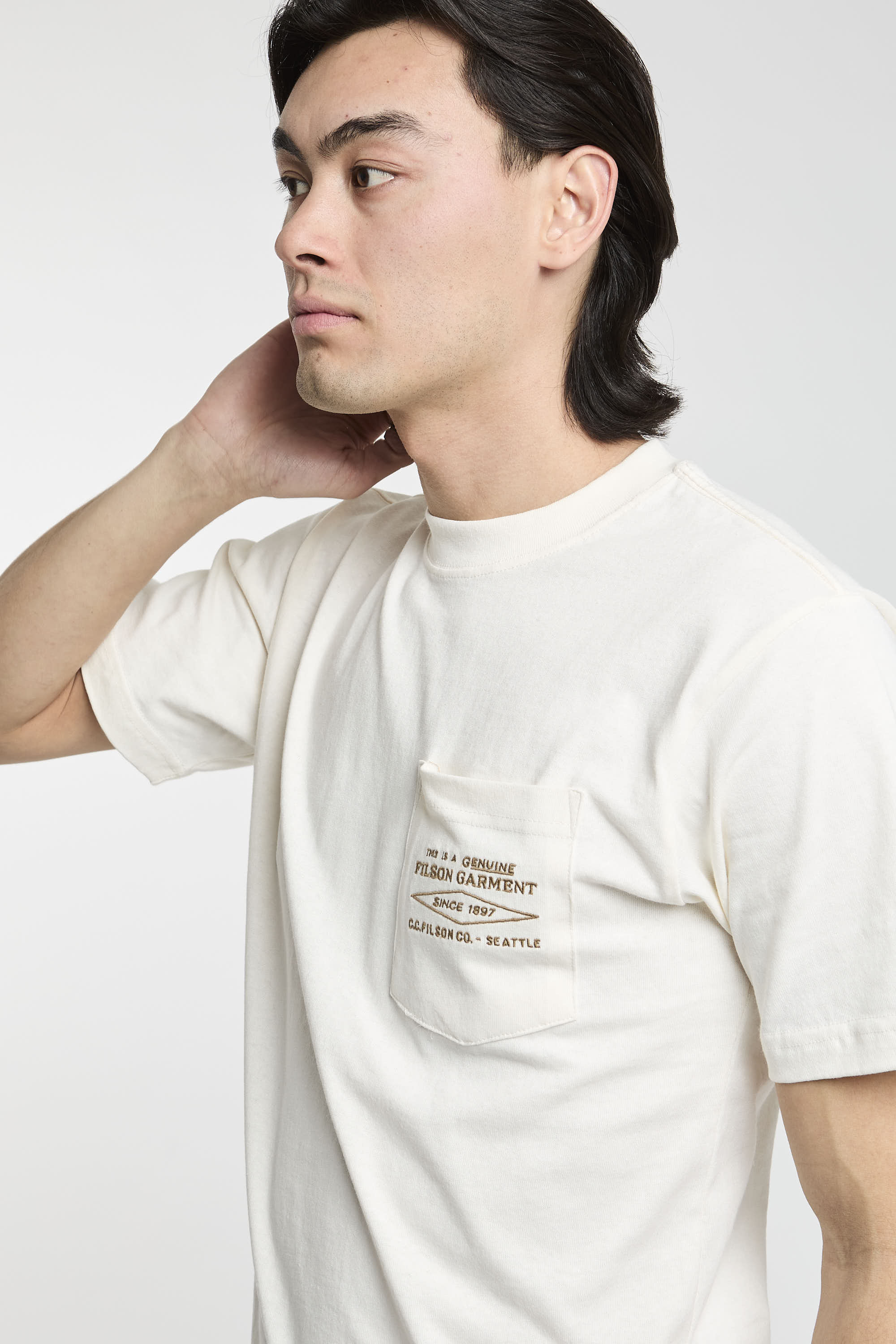 Filson T-Shirt Jersey Weiß-5