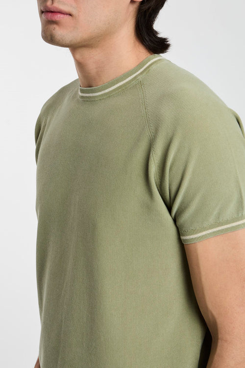 T-shirt in maglia di cotone-2