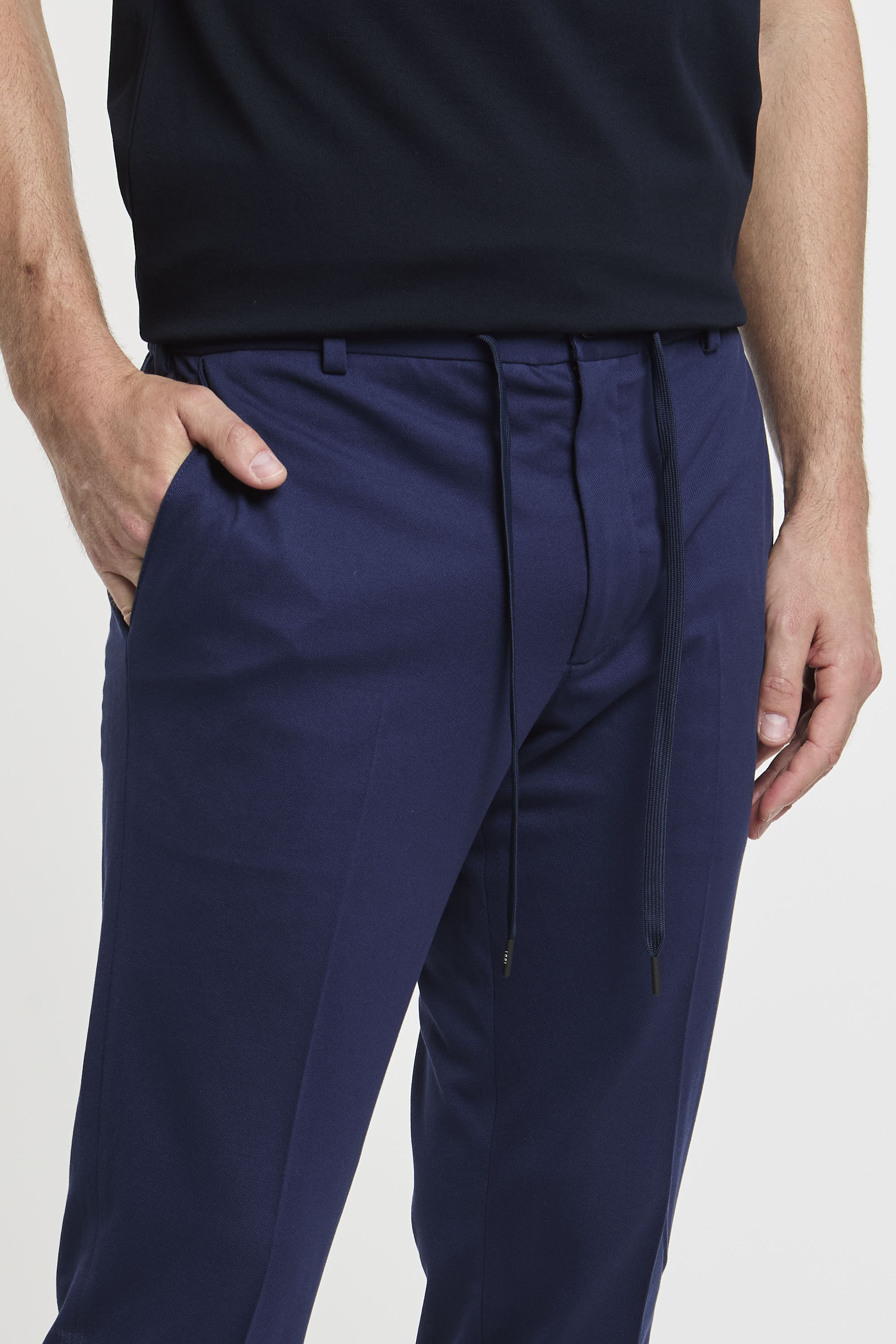 Circolo 1901 Cotton Pants Blue 6502-4