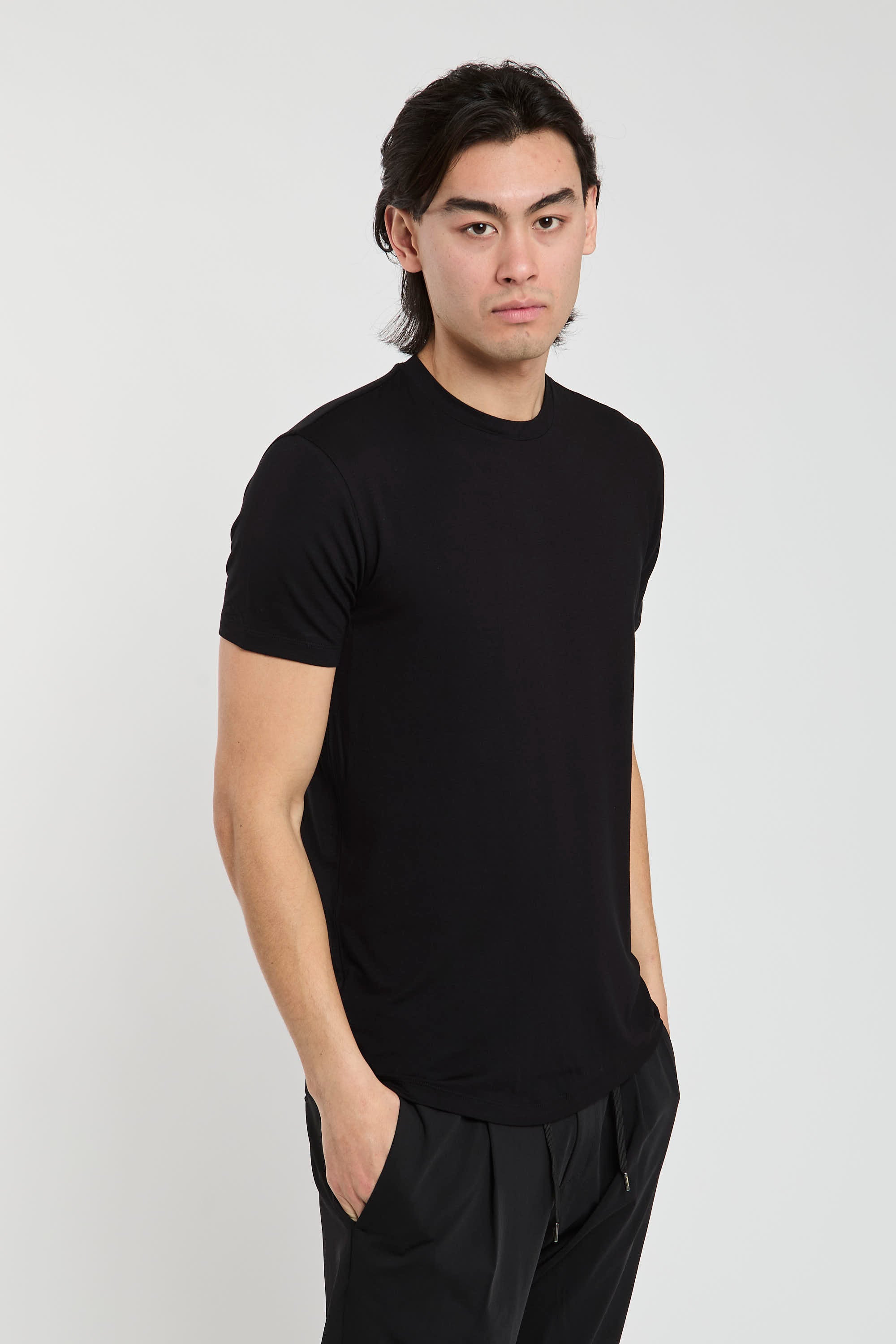 Emporio Armani T-Shirt Viscose/Elastane Black-7