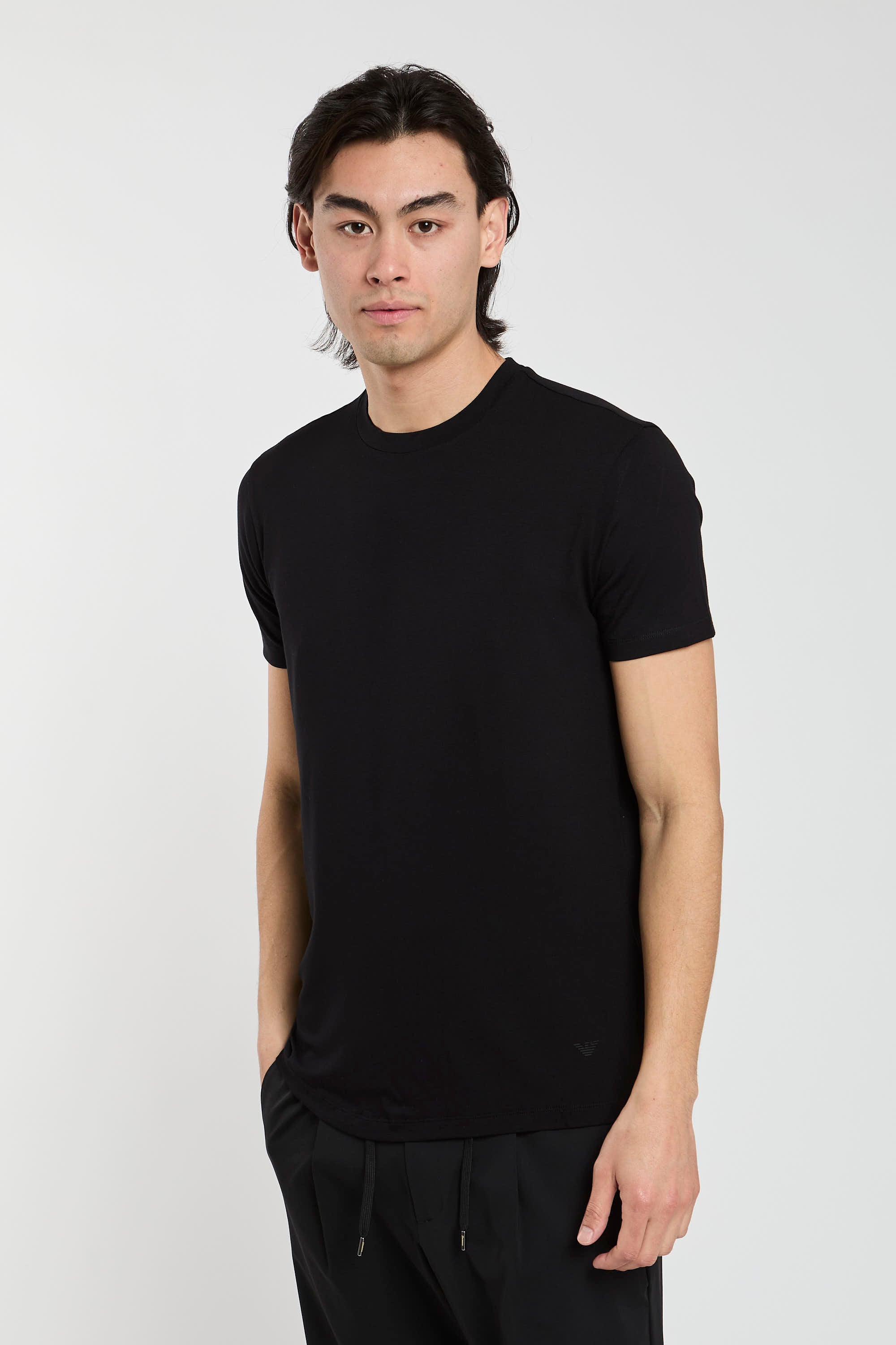 Emporio Armani T-Shirt Viscose/Elastane Black-5