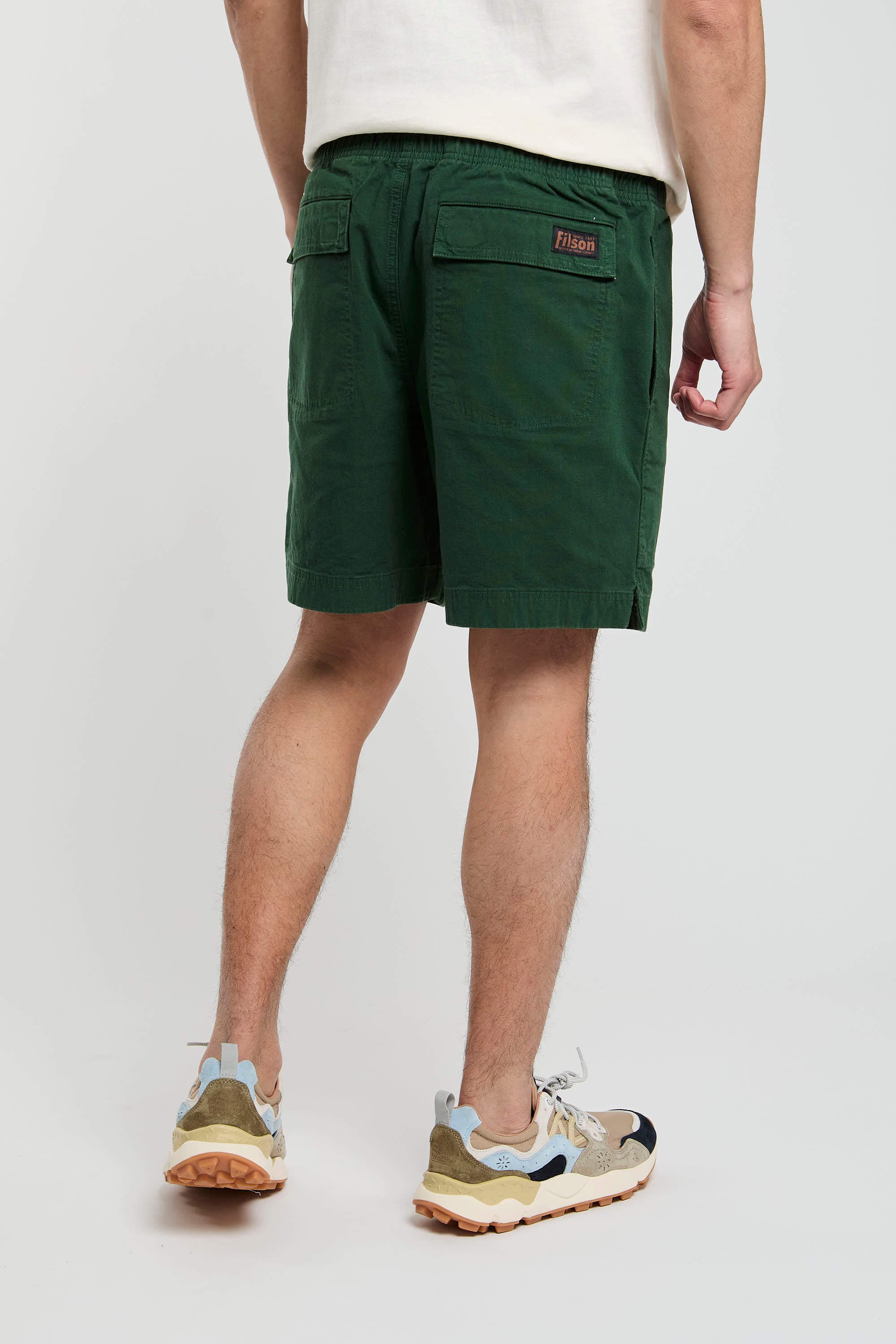 Filson Stretch Cotton Bermuda Shorts in Green-5