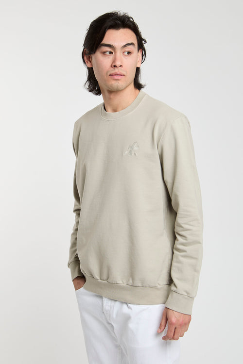 Ausgezeichnete Sweatshirt Baumwolle/Elasthan Sandfarben-2