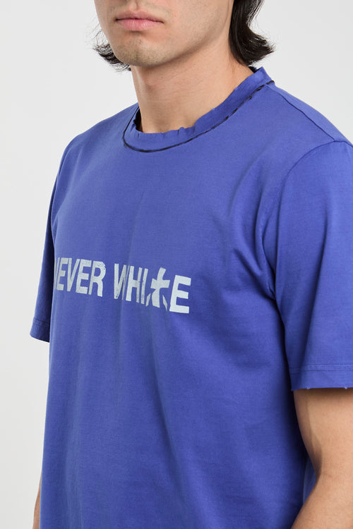 Premiata T-Shirt 'Never White' Baumwolle Blau-2