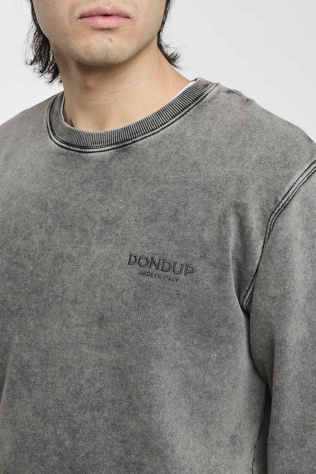 Dondup Sweatshirt aus Baumwolle in Grau-6