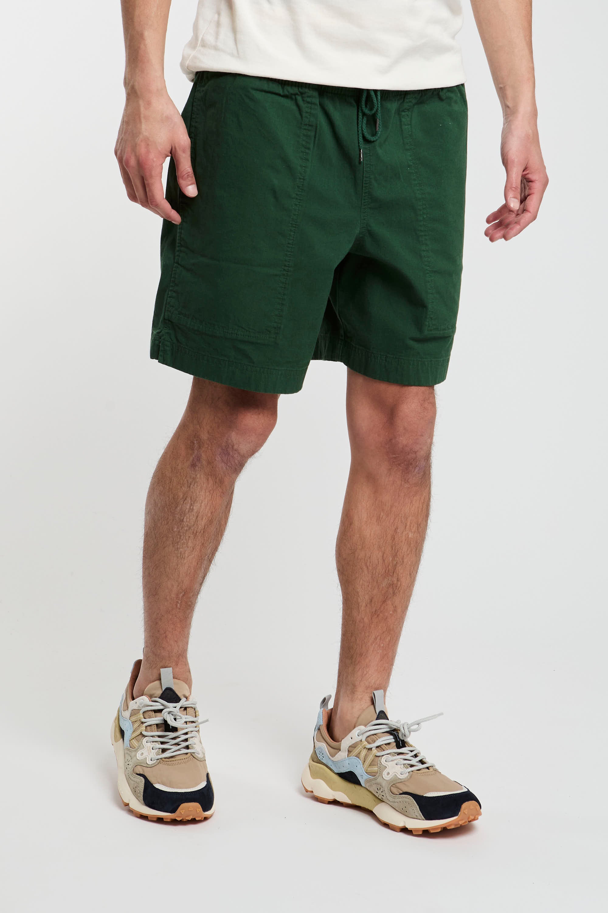 Filson Stretch Cotton Bermuda Shorts in Green-1
