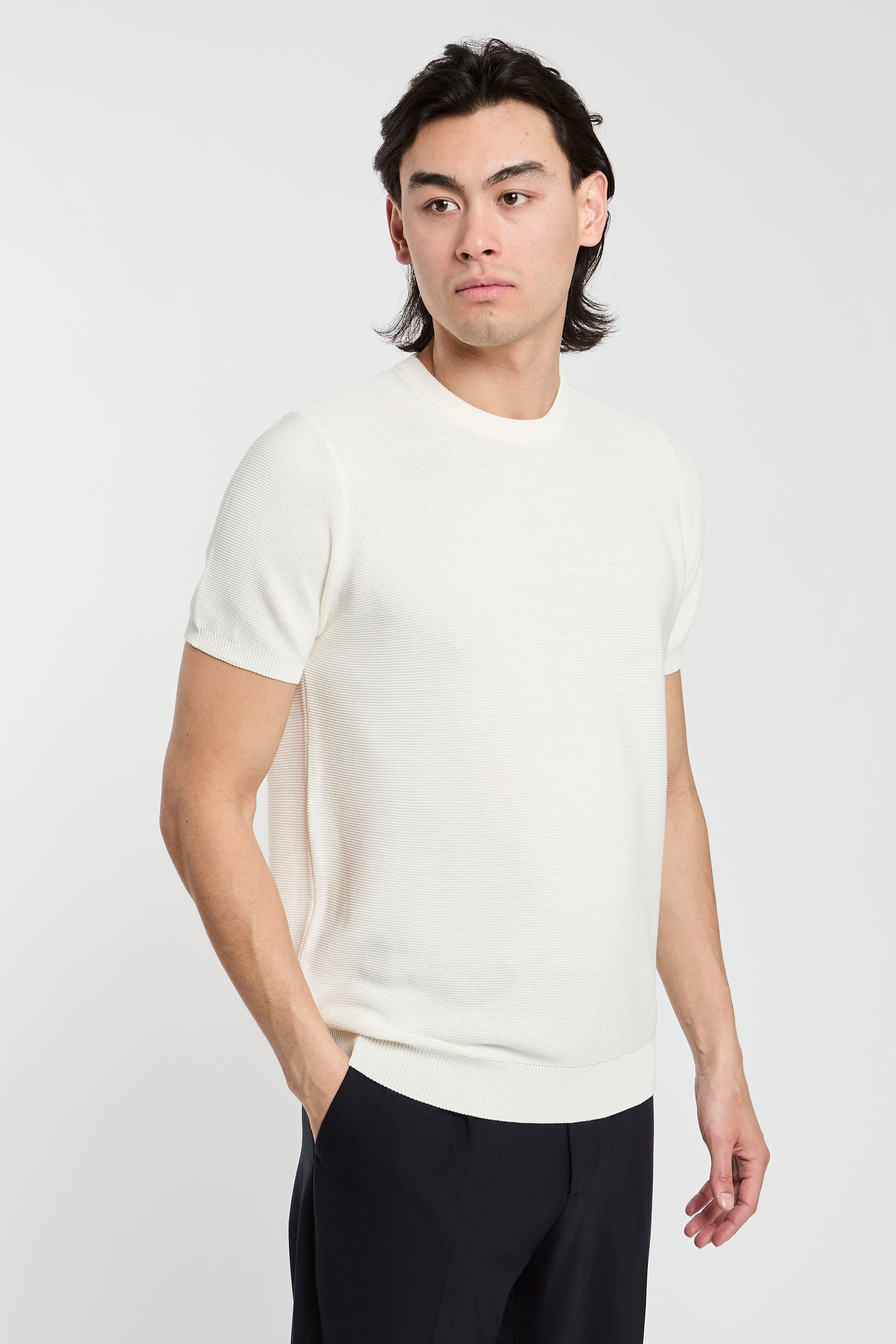 Drumohr Cotton T-shirt White-7