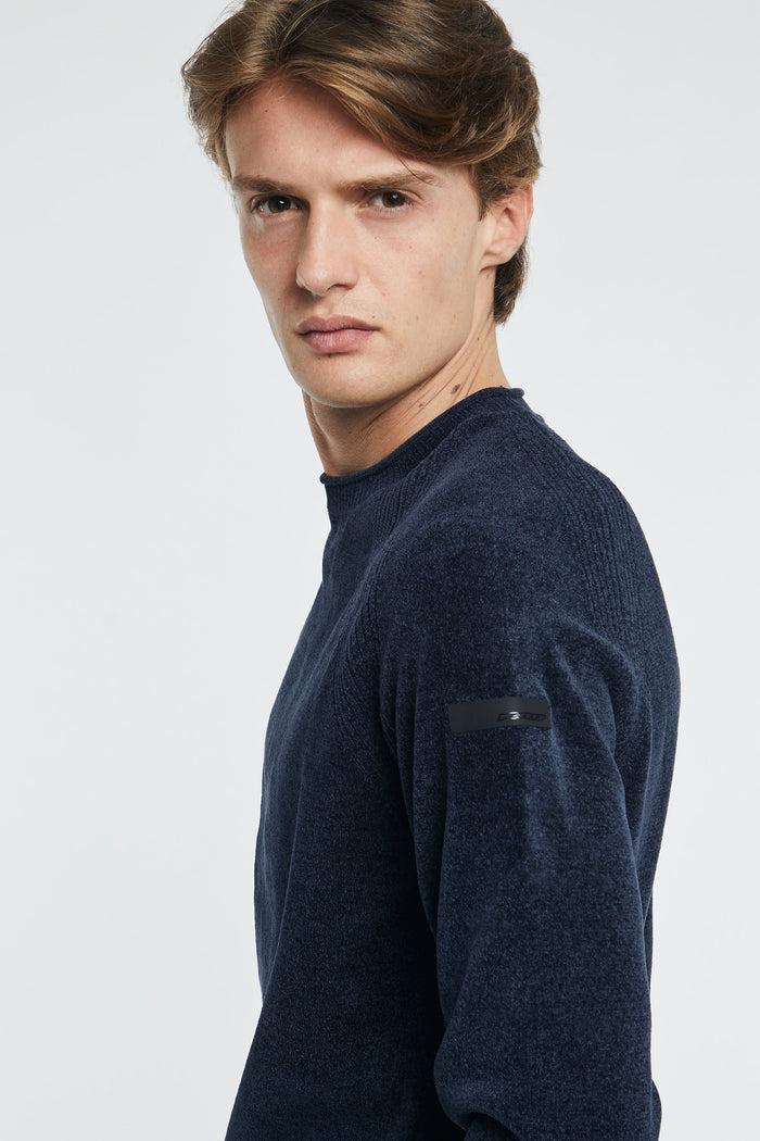 rrd-crew-neck-sweater-velvet-round-knit-100-polyester-blue-2