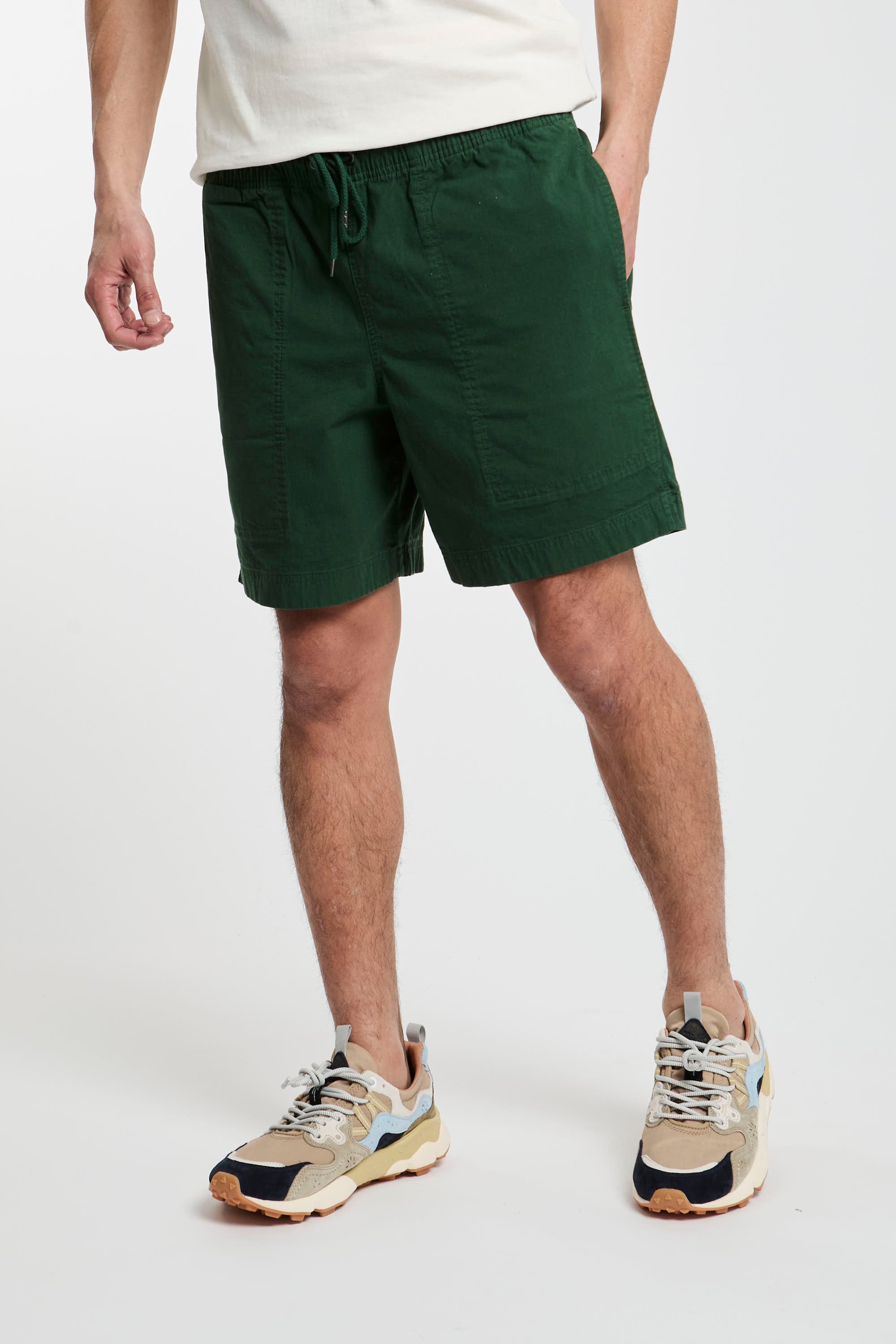 Filson Stretch Cotton Bermuda Shorts in Green-4