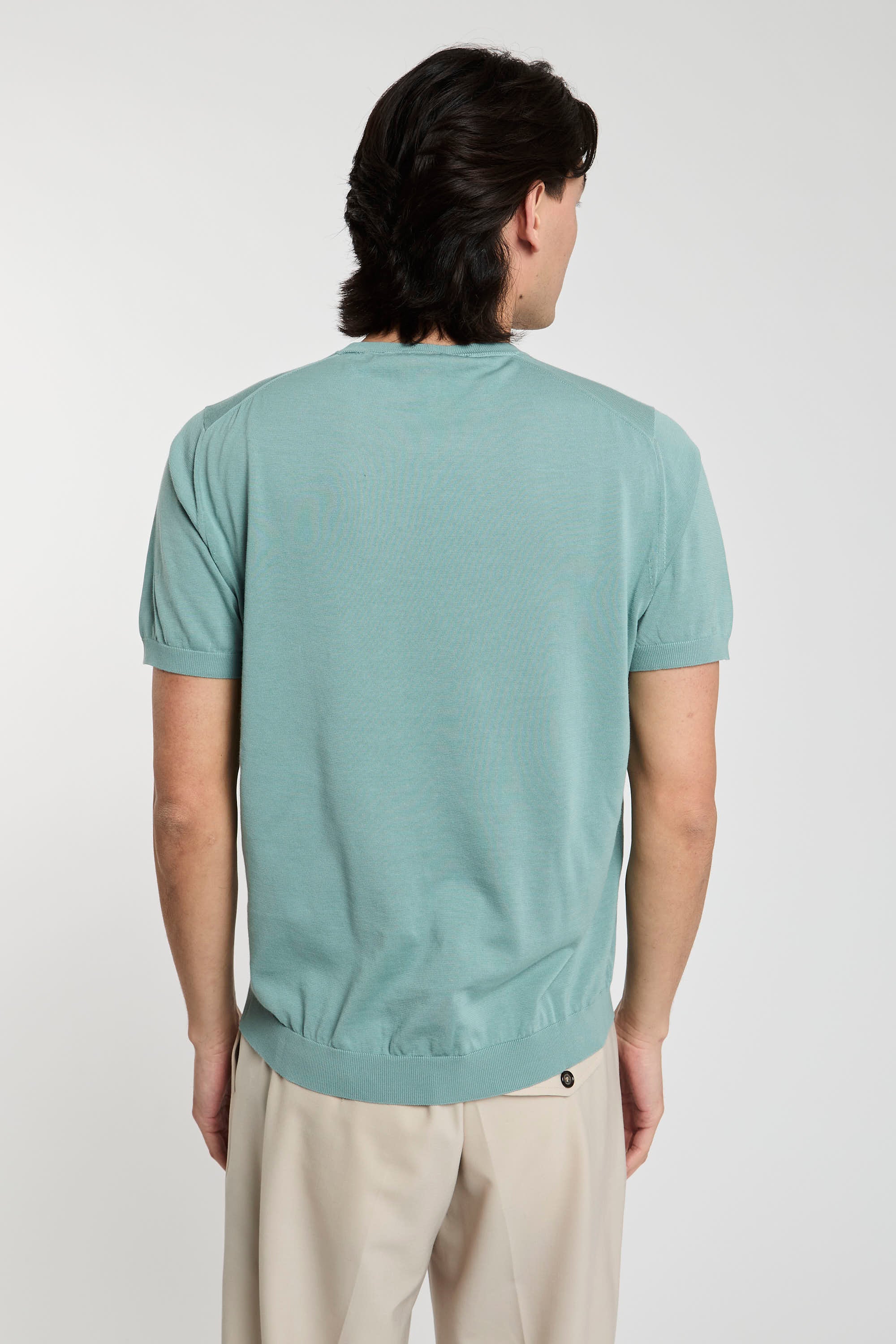 Drumohr Cotton Green T-Shirt-4